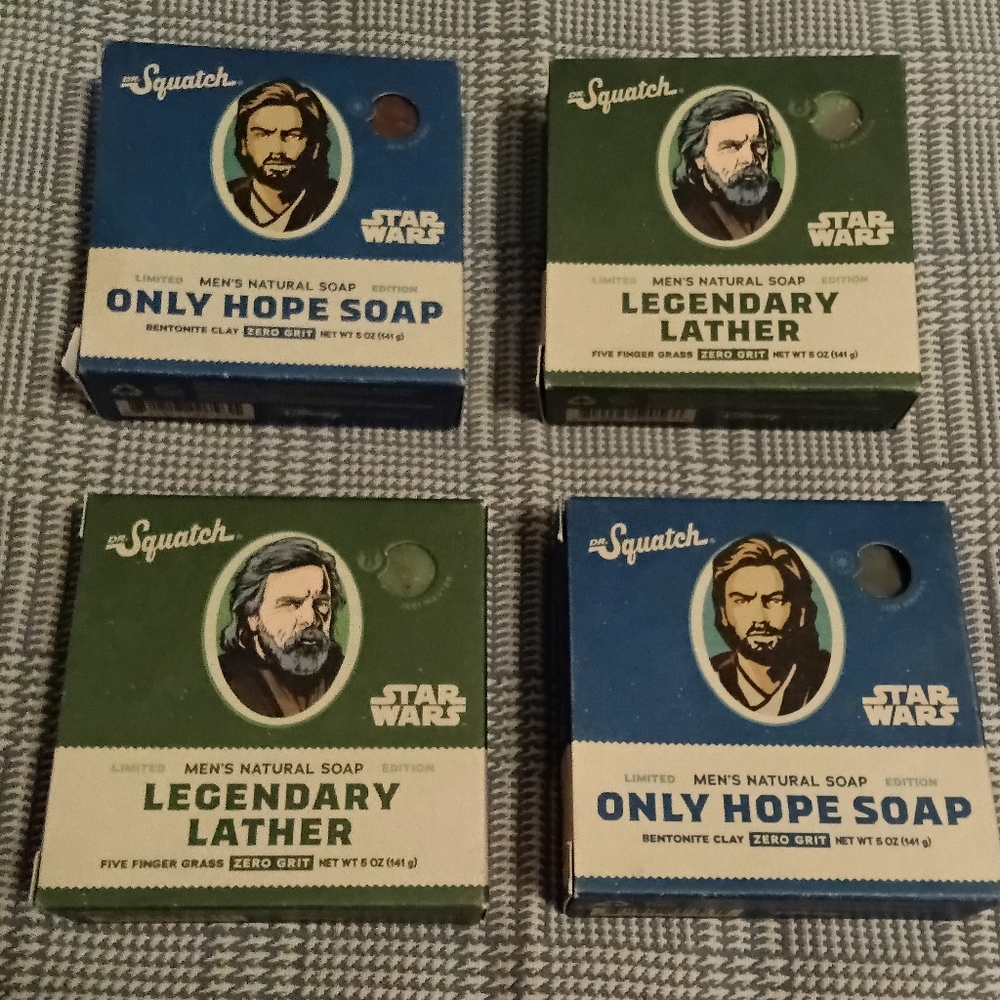 Dr. Squatch Star Wars Soap 4 pack Bundle NWT
